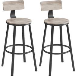 Williston Forge Shakir Grey Bar Stool 99cm 2pcs