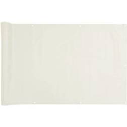 vidaXL Insynsskydd för Balkong Vit 400x75 cm PVC