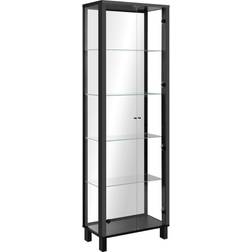 Carryhome Virtine Black Glass Cabinet 33x189cm