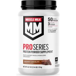 Muscle Milk Pro Series 50g Whey Protein Powder, Knockout Chocolate 2.54 lbs