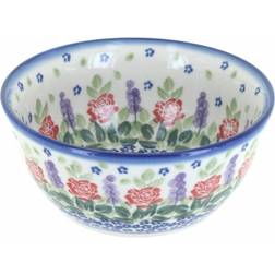 Blue Rose Pottery WR Unikat Roses Are Red Breakfast Bowl 6"