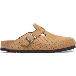 Birkenstock Boston Suede Embossed - Dotted New Beige