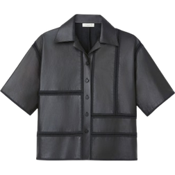 Lafayette 148 New York Block Panel Shirt - Black