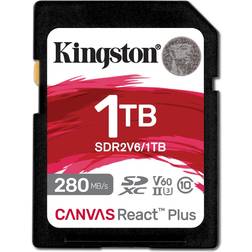 Kingston Canvas React Plus SDXC Class 10 UHS-II U3 V60 280/150MB/s 1TB