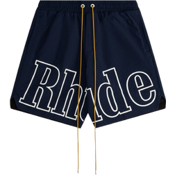 Rhude Logo Track Shorts - Navy