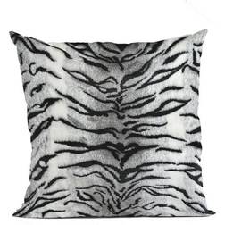 Plutus Brands Zebra Animal Complete Decoration Pillows White, Black (45.7x45.7cm)