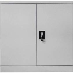 MMT Furniture Metal Grey Storage Cabinet 90x90cm