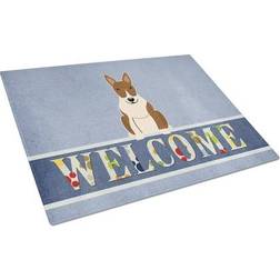 Caroline's Treasures Welcome Dog Bull Terrier Chopping Board 15"