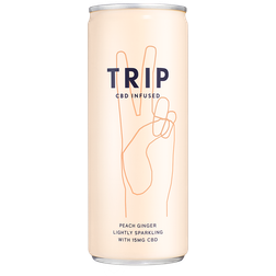 TRIP CBD Infused Peach & Ginger Drink 250ml 12 pcs