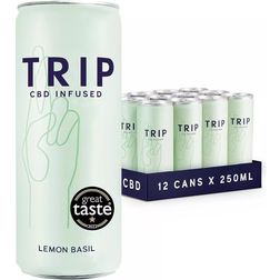 TRIP CBD Infused Lemon & Basil Drink 250ml 12 pcs