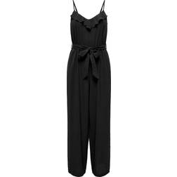 Only Cali Tie Belt Jumpsuit - Black