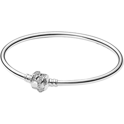 Pandora Moments Limited Edition Shooting Star Charm Bangle - Silver/Transparent