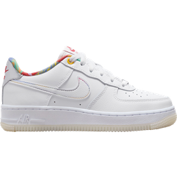 Nike Air Force 1 LV8 GS - White/White/Midnight Navy/White