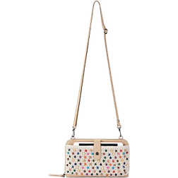 The Sak Iris Crochet Smartphone Crossbody - Ecru Multi Beads
