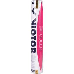 Victor Queen Badminton Shuttlecock Extra Durable Feathers Speed - 12 Pcs