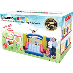 PicassoTiles Jump Slide & Dunk Bounce House