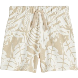 H&M Kid's Sweatshirt Shorts - Beige/Tropical Leaves (1125059008)