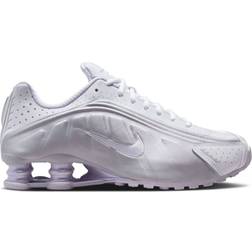 NIKE Shox R4 W - White/Metallic Platinum/Platinum Tint/Barely Grape