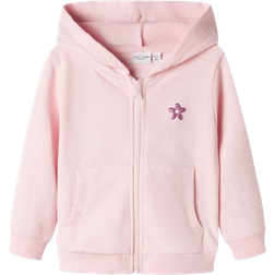 Name It Hooded Sweat Cardigan - Parfait Pink (13230146)