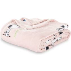 Berkshire Peanuts VelvetLoft Cute Character Snoopy Blankets Pink (228.6x152.4)