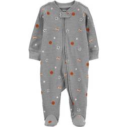 Carter's Baby Sports 2-Way Zip Thermal Sleep & Play - Grey