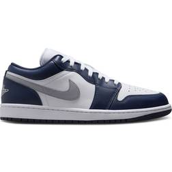 Nike Air Jordan 1 Low M - White/Midnight Navy/Wolf Grey