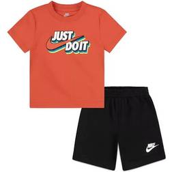 Nike Toddler Boys Fleece Short Set Black 2T