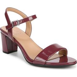 Naturalizer Bristol Ankle Strap Sandals Cranberry Faux Patent 8.5W