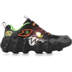 Skechers Saurus Lights Sneaker - Limette/Dunkelorange/Schwarz/Weiß