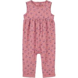 Carter's Baby Girls Sleeveless Jumpsuit, Newborn, Pink Newborn