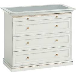 JVMoebel Classic White Chest of Drawer 106.6x95cm