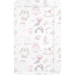 Kam Labelz Waterproof Soft Padded Lovely Animal Design Changing Mat Vintage Pink