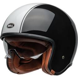 Bell TX-501 Rally Jet Helm, zwart-wit, afmeting voor man