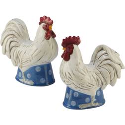 Certified International Gilded Rooster 3D Pepper Mill, Salt Mill 2pcs 4.5"