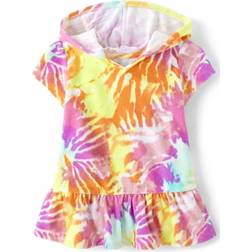 The Children's Place Kid's Rainbow Tie Dye Terry Cover-Up - White