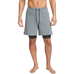 Nike Unlimited Men's Dri-FIT 2-in-1 Versatile Shorts - Smoke Grey/Dark Smoke Grey/Black