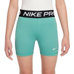 Nike Girls' 3” Pro Shorts, Medium, Green Frost