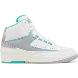 NIKE Air Jordan 2 Retro W - White/Crystal Mint/Metallic Red Bronze/Wolf Grey/Sail