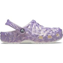 Crocs Classic Iridescent Geometric Clog - Iridescent Lilac