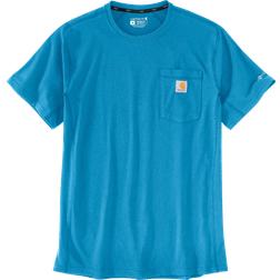 Carhartt Men's Force Relaxed Fit Short Sleeve Pocket T-shirt - Atomic Blue