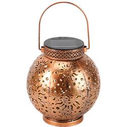 Deago Solar Powered Bronze Lantern 9.4"