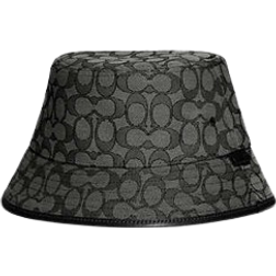 Coach Signature Jacquard Bucket Hat - Charcoal