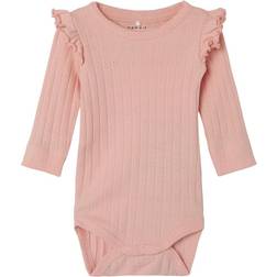 Name It Henny Long Sleeved Romper - Apricot Blush (13237797)