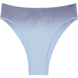 PINK Seamless Brazilian Panty - Light Blue Dip Dye