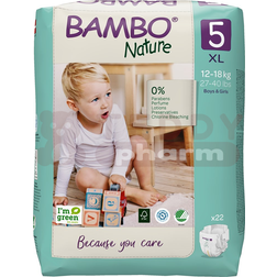 Bamboo Nature Diapers Size 5 12-18kg 22pcs