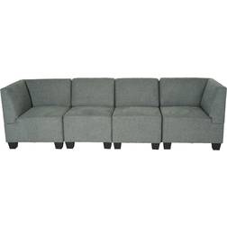 MCW Moncalieri-4-S Grey Sofa 258cm 4-Sitzer