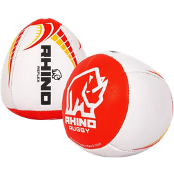 Rhino Reflex Rugby Ball - White/Red