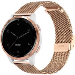 Strap for Garmin Vivoactive 4S/3S/Venu 2S/3S 18mm Rose Gold
