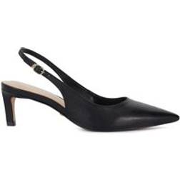 Dune London 'Celinna' Leather Strappy Heels Black
