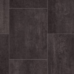 1m3'3" X 4m13'1"-4m² Black Chequers 03 Stone Tile Effect NonSlip Lino Vinyl Flooring For LivingRoom Kitchen Sheet Vinyl